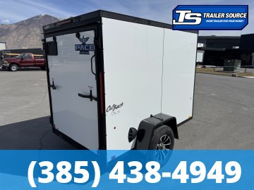 5x8 Pace American Outback Deluxe Enclosed Cargo Trailer - 6'0" Interior - 3.5K GVWR - .080 PolyCor, Alloy Wheels, Black Out Package