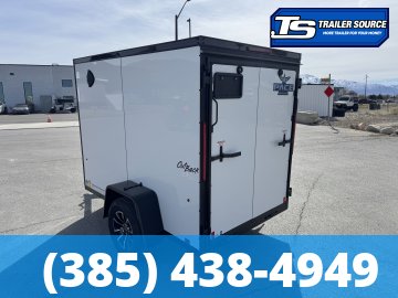 5x8 Pace American Outback Deluxe Enclosed Cargo Trailer - 6'0" Interior - 3.5K GVWR - .080 PolyCor, Alloy Wheels, Black Out Package