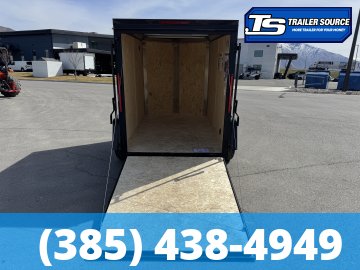 5x8 Pace American Outback Deluxe Enclosed Cargo Trailer - 6'0" Interior - 3.5K GVWR - .080 PolyCor, Alloy Wheels, Black Out Package