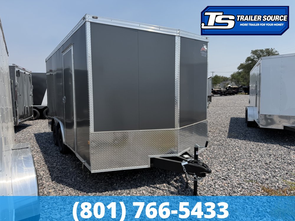 8.5x16 American Hauler Night Hawk Enclosed Cargo Trailer - 7'0" Interior - 7K GVWR - 2 Tone Color, Dovetail