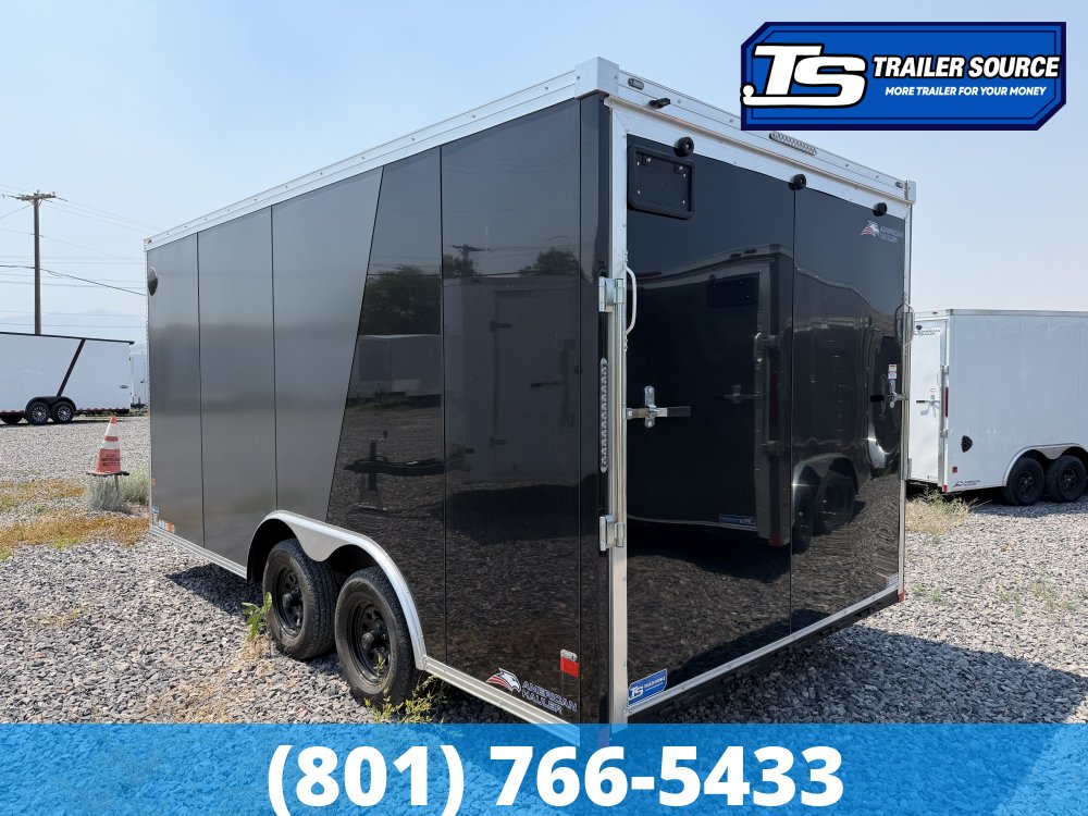 8.5x16 American Hauler Night Hawk Enclosed Cargo Trailer - 7'0" Interior - 7K GVWR - 2 Tone Color, Dovetail