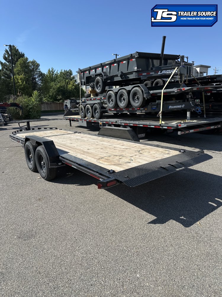 7x22 Double A Pro Series CT Tilt Trailer - 15.4K GVWR - I-Beam Frame, Torsion Axles