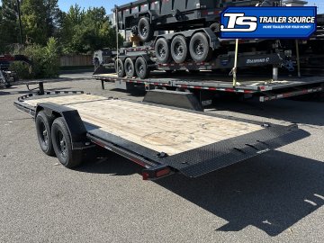 7x22 Double A Pro Series CT Tilt Trailer - 15.4K GVWR - I-Beam Frame, Torsion Axles