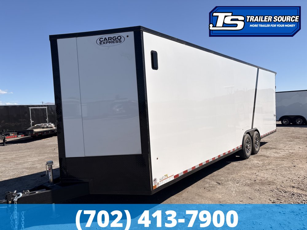8.5x28 Look Element SE Enclosed Cargo Trailer - 7'6" Interior - 14K GVWR - .080 PolyCor, Alloy Wheels, Black Out Package, D-Rings, Extended Tongue, Rear Spoiler w/ Load Lights