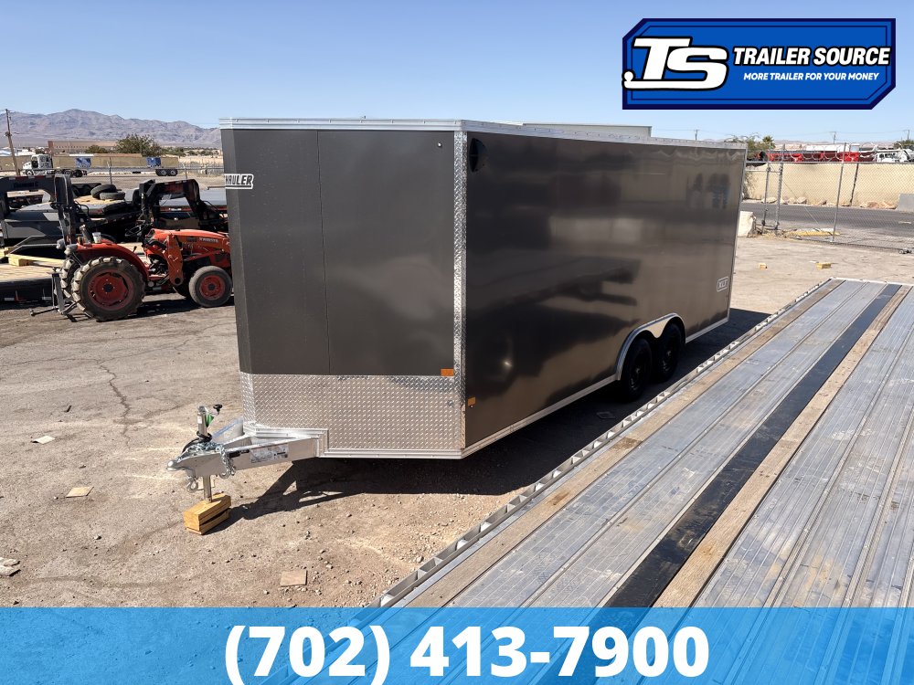 8.5x20 Alcom Aluminum EZ Hauler XLT Auto Trailer - 7'0" Interior - 10K GVWR -