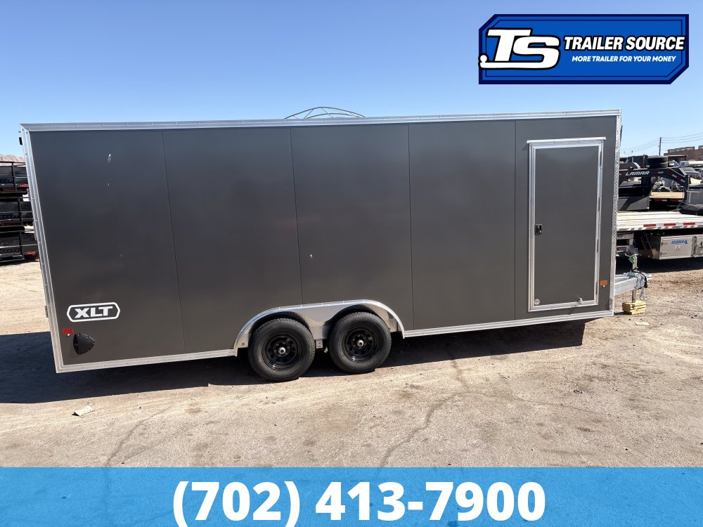 8.5x20 Alcom Aluminum EZ Hauler XLT Auto Trailer - 7'0" Interior - 10K GVWR -