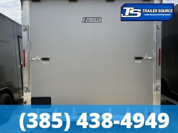 8.5x24 Alcom Aluminum EZ Hauler XLT Auto Trailer - 7'0" Interior - 10K GVWR - .080 PolyCor, Rear Spoiler, Translucent Roof, Ultimate Escape Door