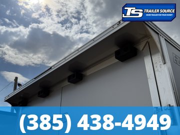 8.5x24 Alcom Aluminum EZ Hauler XLT Auto Trailer - 7'0" Interior - 10K GVWR - .080 PolyCor, Rear Spoiler, Translucent Roof, Ultimate Escape Door
