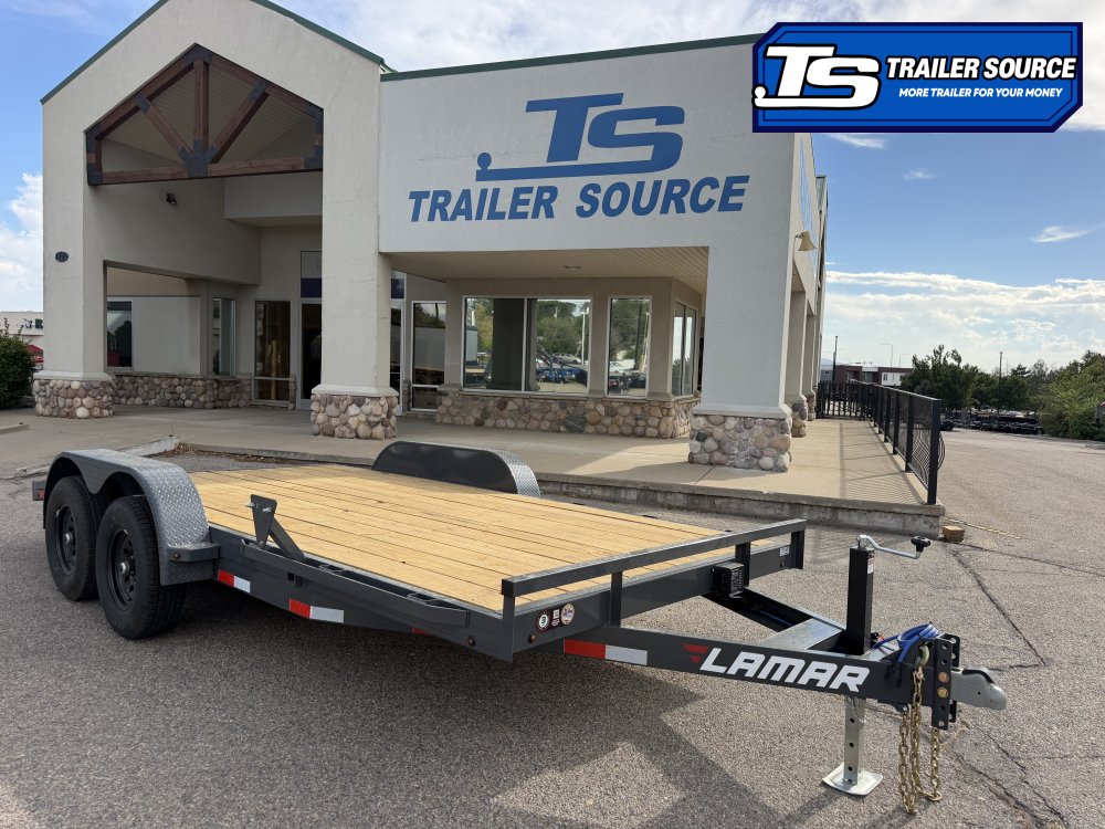 7x16 Lamar CC Flatbed Car Hauler