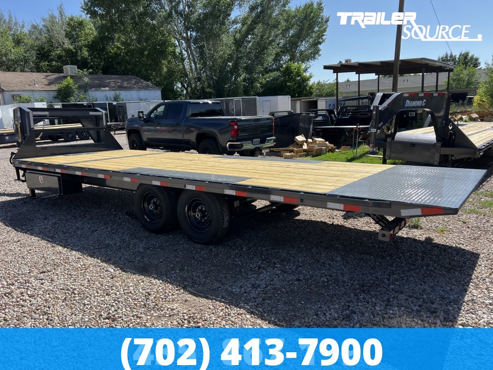 8.5x24 Lamar FA 15K Gooseneck Deckover Tilt