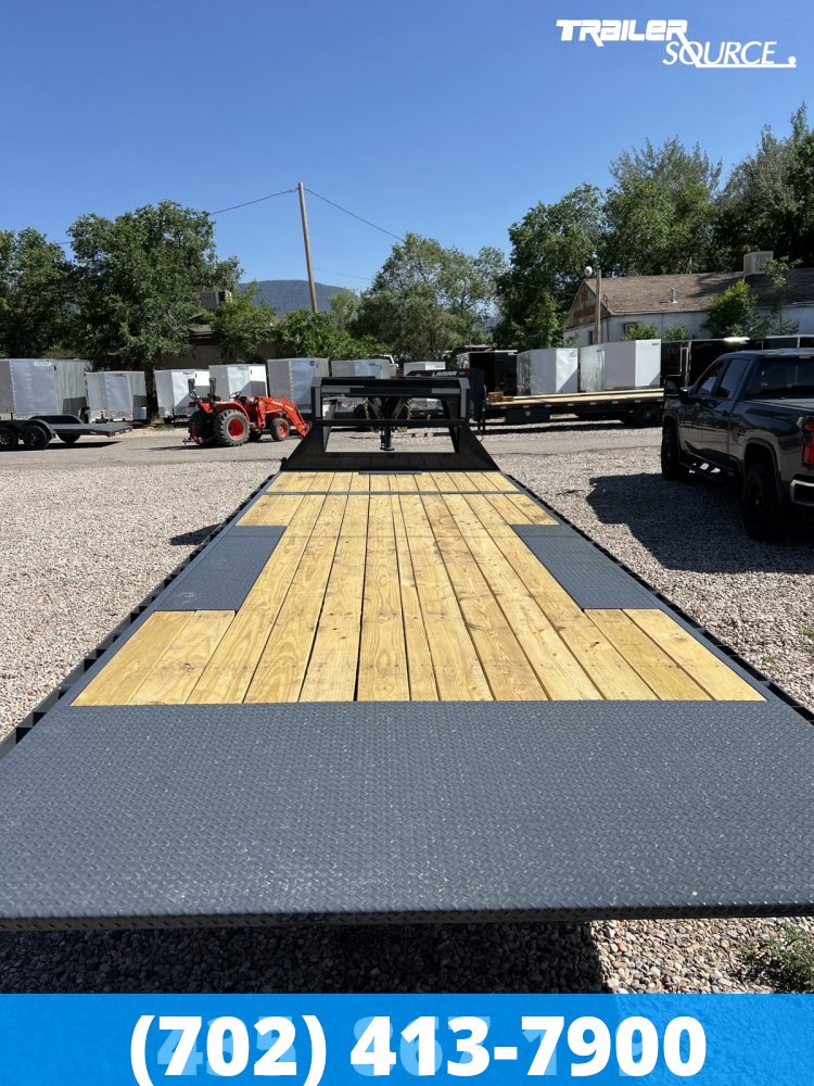 8.5x24 Lamar FA 15K Gooseneck Deckover Tilt