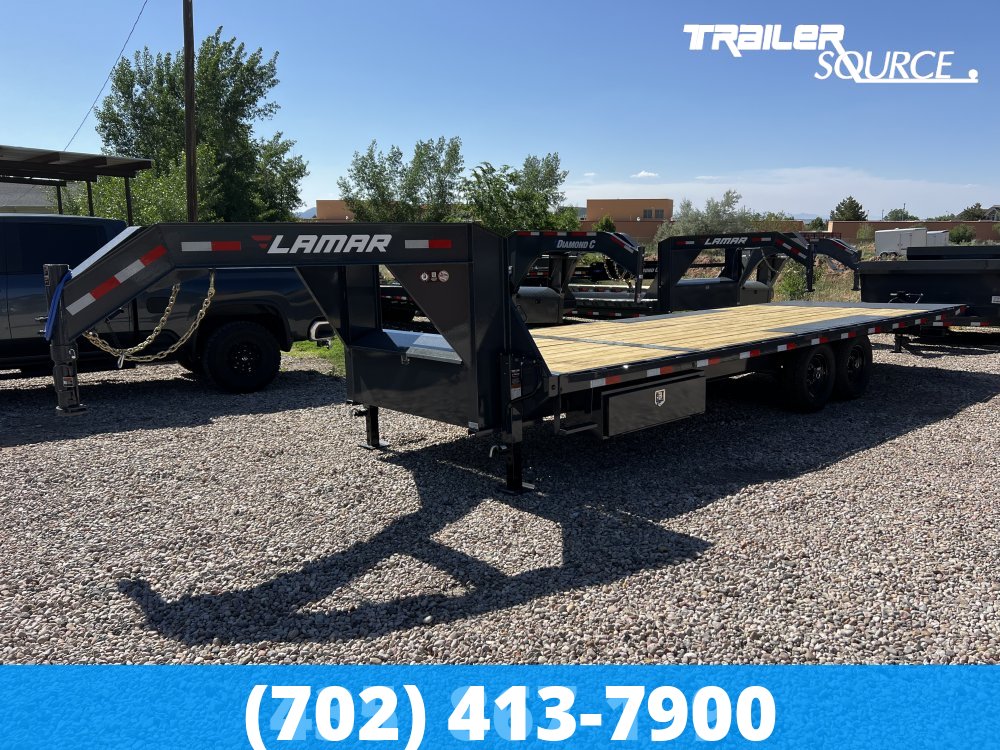 8.5x24 Lamar FA 15K Gooseneck Deckover Tilt