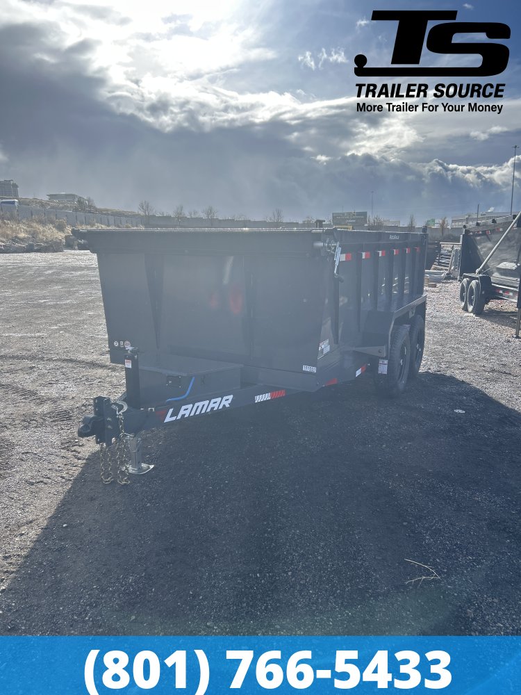 6.5x12 Lamar DM Dump Trailer - 36" Sides - 10K GVWR - Spreader Gate