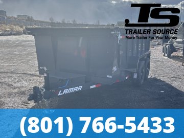 6.5x12 Lamar DM Dump Trailer - 36" Sides - 10K GVWR - Spreader Gate
