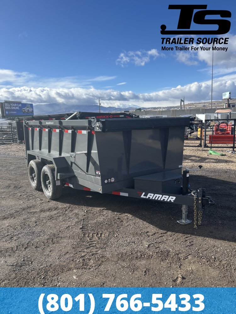 6.5x12 Lamar DM Dump Trailer - 36" Sides - 10K GVWR - Spreader Gate