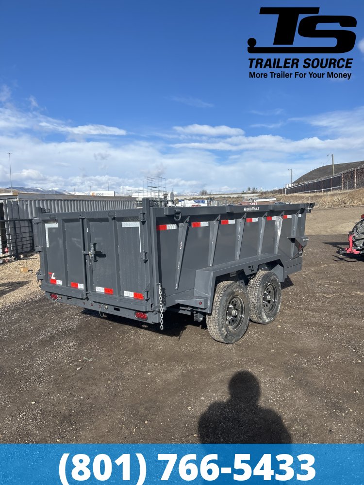 6.5x12 Lamar DM Dump Trailer - 36" Sides - 10K GVWR - Spreader Gate