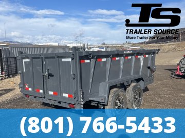 6.5x12 Lamar DM Dump Trailer - 36" Sides - 10K GVWR - Spreader Gate