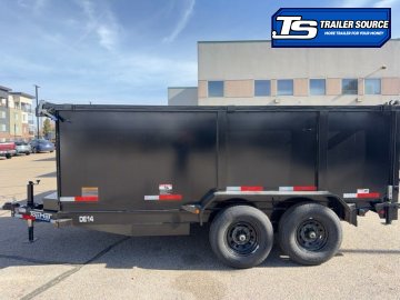 7x14 Top Hat DE Dump Trailer - 48" Sides - 14K GVWR -