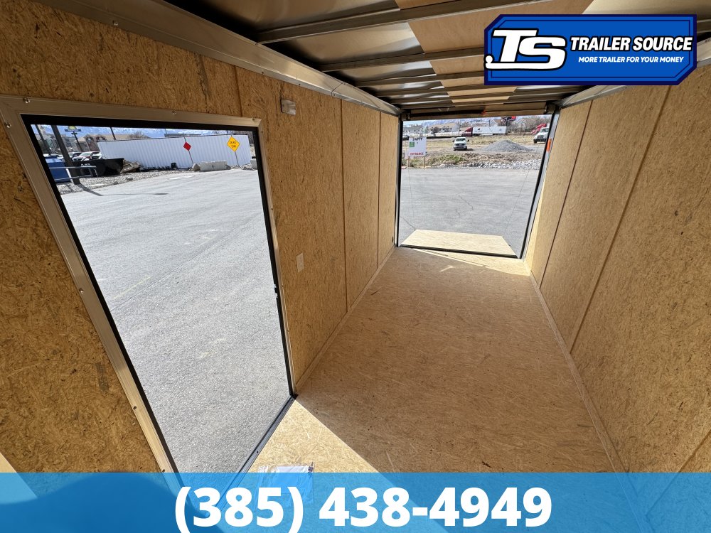 7x16 Cargo Express EX Series DLX Enclosed Cargo Trailer - 7'0" Interior - 7K GVWR - .080 PolyCor, Alloy Wheels, Black Out Package