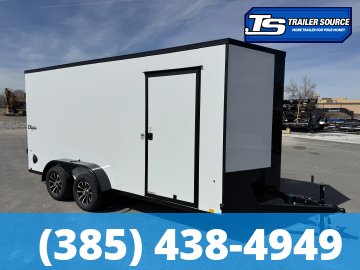 7x16 Cargo Express EX Series DLX Enclosed Cargo Trailer - 7'0" Interior - 7K GVWR - .080 PolyCor, Alloy Wheels, Black Out Package