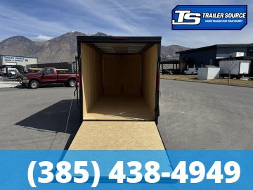 7x16 Cargo Express EX Series DLX Enclosed Cargo Trailer - 7'0" Interior - 7K GVWR - .080 PolyCor, Alloy Wheels, Black Out Package