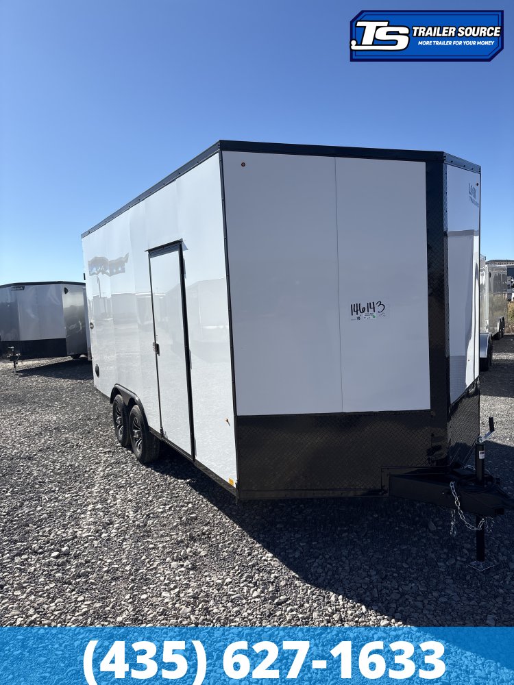 8.5x18 Look Element SE Enclosed Cargo Trailer - 7'6" Interior - 10K GVWR - .080 PolyCor, Alloy Wheels, Black Out Package, Wide Body w/ Drive Over Fenders