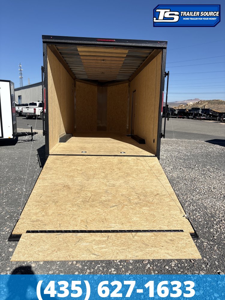 8.5x18 Look Element SE Enclosed Cargo Trailer - 7'6" Interior - 10K GVWR - .080 PolyCor, Alloy Wheels, Black Out Package, Wide Body w/ Drive Over Fenders