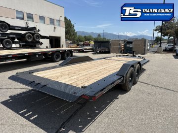 8.5x20 Double A Pro Series CT Tilt Trailer - 15.4K GVWR - I-Beam Frame, Torsion Axles, Wide Body w/ Drive Over Fenders