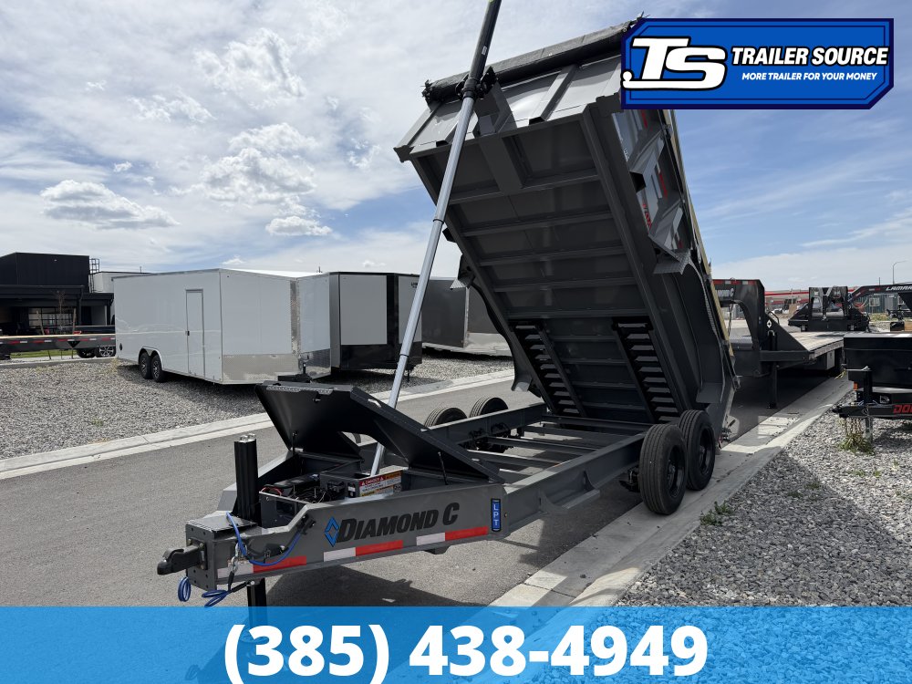 7x14 Diamond C LPT 208 Pacesetter Pkg Dump Trailer - 32" Sides - 18K GVWR -
