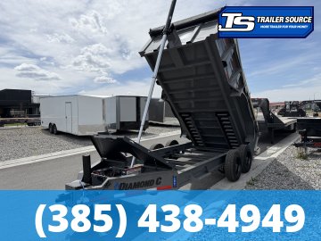 7x14 Diamond C LPT 208 Pacesetter Pkg Dump Trailer - 32" Sides - 18K GVWR -
