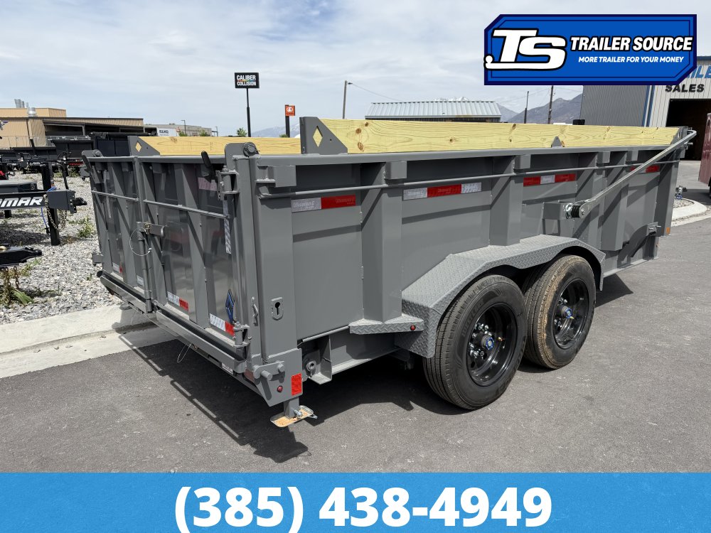 7x14 Diamond C LPT 208 Pacesetter Pkg Dump Trailer - 32" Sides - 18K GVWR -