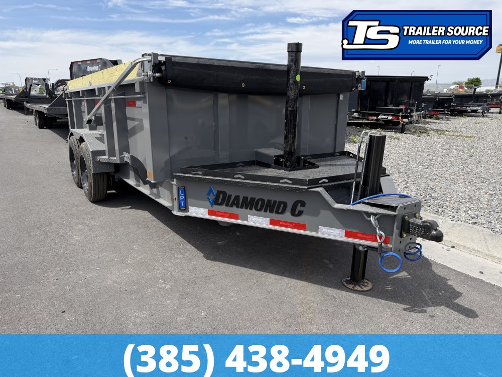 7x14 Diamond C LPT 208 Pacesetter Pkg Dump Trailer - 32" Sides - 18K GVWR -