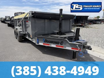 7x14 Diamond C LPT 208 Pacesetter Pkg Dump Trailer - 32" Sides - 18K GVWR -