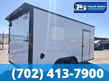 8.5x16 Look Element SE Enclosed Cargo Trailer - 7'0" Interior - 7K GVWR - .080 PolyCor, Alloy Wheels, Black Out Package, Rear Spoiler w/ Load Lights