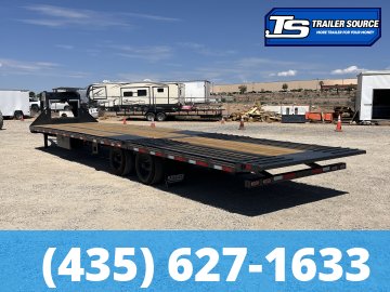 8.5x35 Diamond C FMAX-HDT 212 Gooseneck Hydraulic Dovetail Equipment Trailer - 25.9K GVWR - 18 Ply Tires, ABS Brakes, Hydraulic Jack(s)