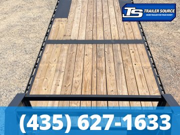 8.5x24 Lamar F8 Deckover Equipment Trailer - 14K GVWR - 14 Ply Tires, Gooseneck