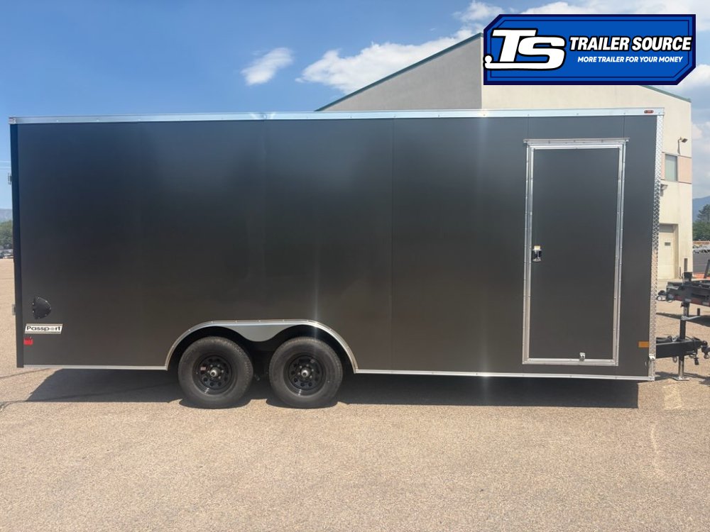 8.5x20 Haulmark Passport DELUXE Enclosed Cargo Trailer - 7'6" Interior - 10K GVWR - .080 PolyCor, Dovetail, Ramp Door