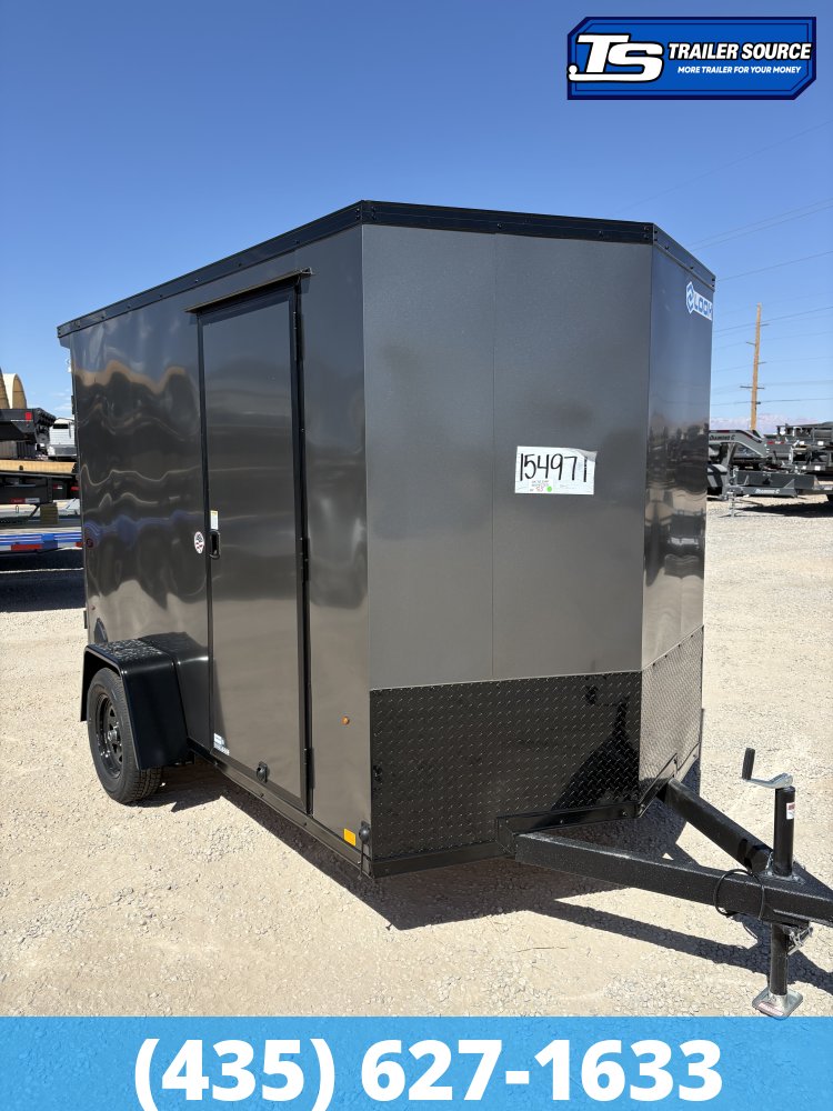 6x10 Look ST DLX Enclosed Cargo Trailer - 6'6" Interior - 3.5K GVWR - 16" Cross Member Upgrade, Black Out Package, Rear Spoiler w/ Load Lights