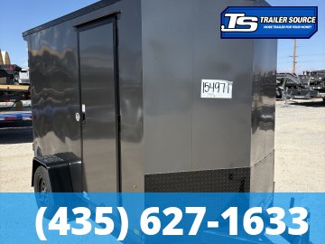 6x10 Look ST DLX Enclosed Cargo Trailer - 6'6" Interior - 3.5K GVWR - 16" Cross Member Upgrade, Black Out Package, Rear Spoiler w/ Load Lights