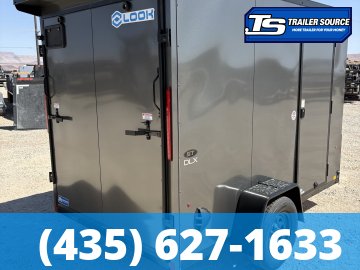 6x10 Look ST DLX Enclosed Cargo Trailer - 6'6" Interior - 3.5K GVWR - 16" Cross Member Upgrade, Black Out Package, Rear Spoiler w/ Load Lights