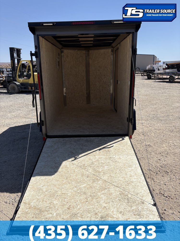 6x10 Look ST DLX Enclosed Cargo Trailer - 6'6" Interior - 3.5K GVWR - 16" Cross Member Upgrade, Black Out Package, Rear Spoiler w/ Load Lights