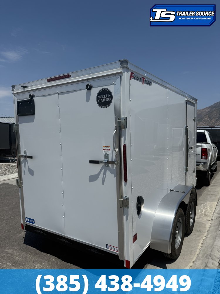 6x12 Wells Cargo FastTrac Enclosed Cargo Trailer - 6'6" Interior - 7K GVWR - .080 PolyCor
