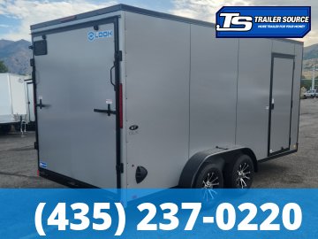 7x16 Look ST DLX Enclosed Cargo Trailer - 7'0" Interior - 7K GVWR - .080 PolyCor, Alloy Wheels, Black Out Package, Ramp Door