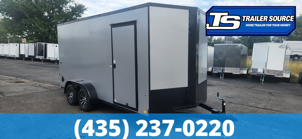 7x16 Look ST DLX Enclosed Cargo Trailer - 7'0" Interior - 7K GVWR - .080 PolyCor, Alloy Wheels, Black Out Package, Ramp Door