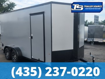 7x16 Look ST DLX Enclosed Cargo Trailer - 7'0" Interior - 7K GVWR - .080 PolyCor, Alloy Wheels, Black Out Package, Ramp Door