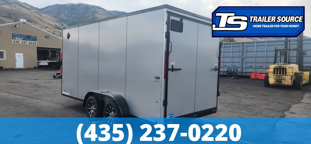 7x16 Look ST DLX Enclosed Cargo Trailer - 7'0" Interior - 7K GVWR - .080 PolyCor, Alloy Wheels, Black Out Package, Ramp Door