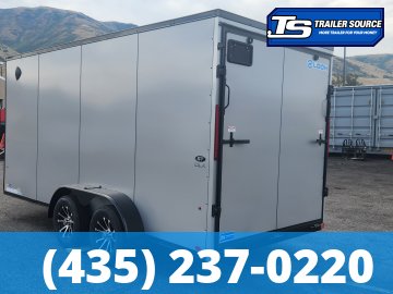 7x16 Look ST DLX Enclosed Cargo Trailer - 7'0" Interior - 7K GVWR - .080 PolyCor, Alloy Wheels, Black Out Package, Ramp Door