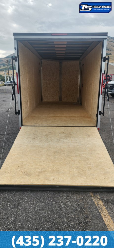 7x16 Look ST DLX Enclosed Cargo Trailer - 7'0" Interior - 7K GVWR - .080 PolyCor, Alloy Wheels, Black Out Package, Ramp Door