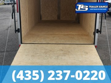 7x16 Look ST DLX Enclosed Cargo Trailer - 7'0" Interior - 7K GVWR - .080 PolyCor, Alloy Wheels, Black Out Package, Ramp Door