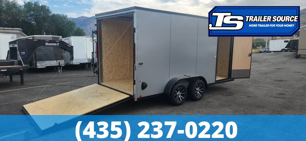 7x16 Look ST DLX Enclosed Cargo Trailer - 7'0" Interior - 7K GVWR - .080 PolyCor, Alloy Wheels, Black Out Package, Ramp Door